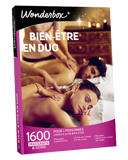 Visuel de la box bien-être en duo de chez Wonderbox